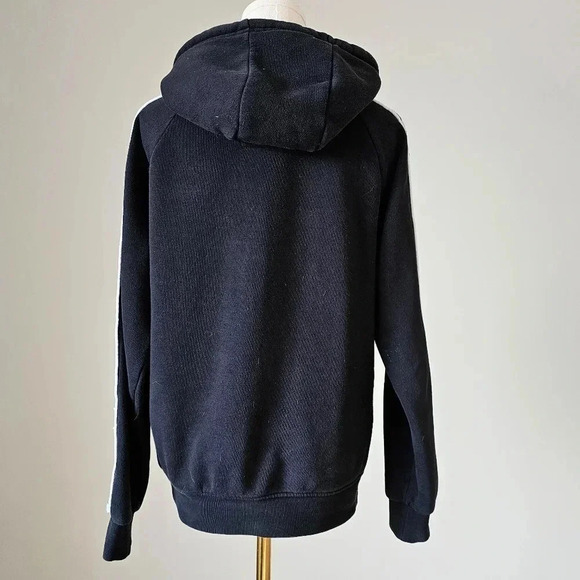 Kappa Size S men's graphic print Black pullover hoodie Spellout logo - Picture 5 of 7